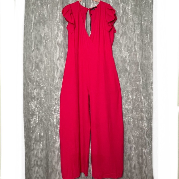 Symphony 3X wide leg surplice jumpsuit - Picture 2 of 6
